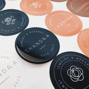 Vinyl stickers on sheet